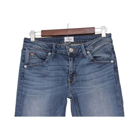 Hudson Jeans Size 28 Bacara Straight Leg Flood Rolled Cuff Flap Pockets Stretch - Picture 2 of 12